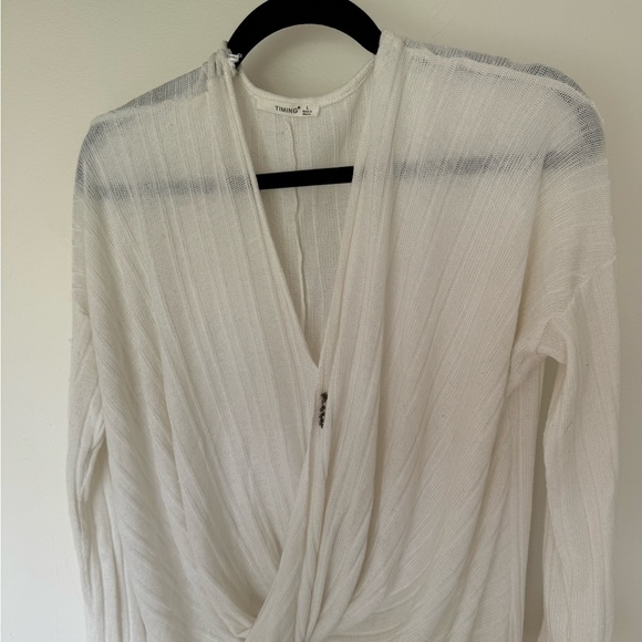 Timing Twist Front Knit Cardigan - Picture 2 of 8